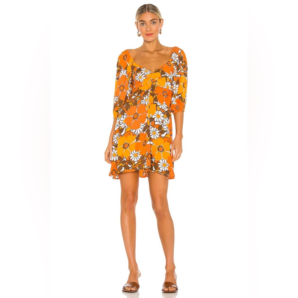 Re: Martine Mini Dress XS / Color: Orange Isola Floral